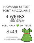 Rent a Rack - Full  Rack - Up to 60 items - Port Macqarie