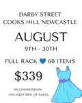 Rent a Rack - Full Rack - Up to 60 Items - Darby street AUGUST