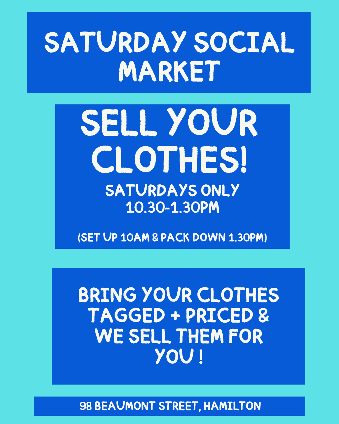 Saturday Social Market @ 98 Beaumont Street